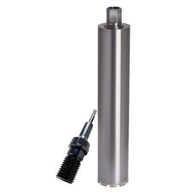 ADT Diamond Tools Economy Line Diamond Core Drill Bit for Concrete, Brick & Masonry, 102 mm + SDS Plus Adapter