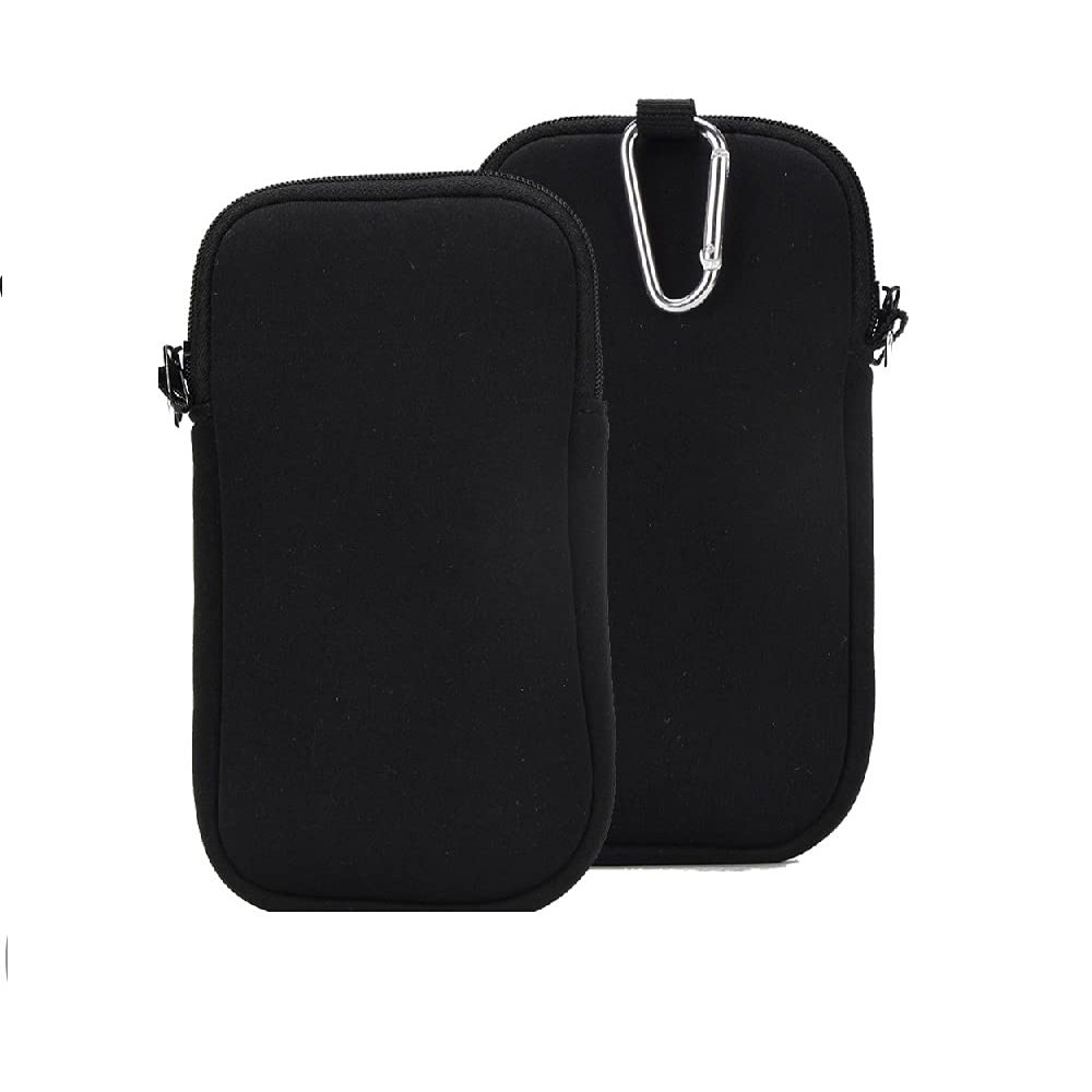 K-S-Trade Neoprene Phone Case for Xiaomi Poco F2 Pro with Carabiner Clip