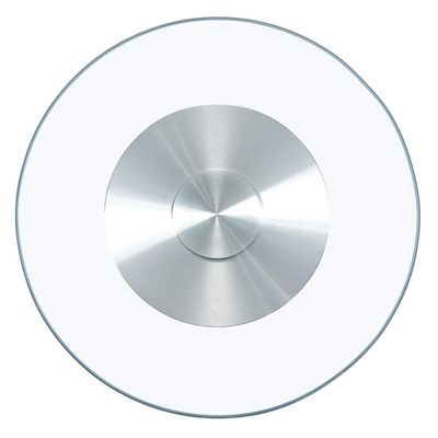 CHEWYNP Thick Round Tempered-Glass Lazy Susan, 12 mm