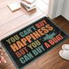 Funny Outdoor Doormat, “You Can't Buy Happiness But You Can Buy a Boat,” Welcome and Goodbye, Men's Accessory (65 x 90 cm) view 1