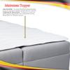 FURNISTAR TEO Box Spring Bed with Bonell Mattress, Storage and Topper, Gray, 140 x 200 cm view 3