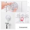 Cabilock 2-Pack Transparent Reusable Suction Cup Hooks view 2