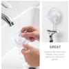 Cabilock 2-Pack Transparent Reusable Suction Cup Hooks view 3