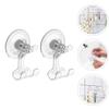 Cabilock 2-Pack Transparent Reusable Suction Cup Hooks view 4