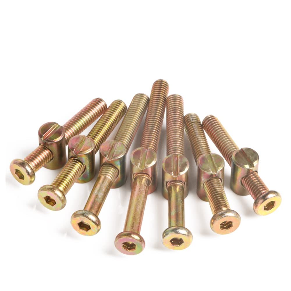 5 Sets M8×85 mm Zinc-Plated Hex Socket Head Cap Screws with Barrel Nuts