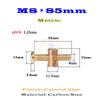 5 Sets M8×85 mm Zinc-Plated Hex Socket Head Cap Screws with Barrel Nuts view 2