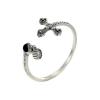 DAOMEI 925 Sterling Silver Cross Heart Adjustable Open Rings for Women and Girls view 1