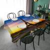 Syhi Qlty Outdoor Tablecloth, Weather-Resistant, 47 x 47 in, Eiffel Tower view 2