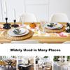 Morbuy Christmas Table Runner, Washable Linen Look, Gold, 33 x 200 cm view 3