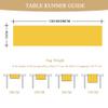 Morbuy Christmas Table Runner, Washable Linen Look, Gold, 33 x 200 cm view 4