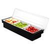 BEYLANG Ice-Cooled Serving Tray, 3-Compartment Condiment Caddy view 1