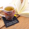 Set of 4 Clover Slate Coasters with Custom Engraving, 11 x 11 cm view 4