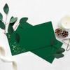 25 Dark Green DL Envelopes with Gold Metallic Stars, 110 x 220 mm view 2