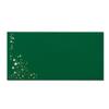 25 Dark Green DL Envelopes with Gold Metallic Stars, 110 x 220 mm view 3