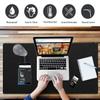 ProValley Extra-Large Leather Desk Mat with Suede Backing, Waterproof, Non-Slip, Black, 24 x 36 in view 2