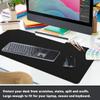ProValley Extra-Large Leather Desk Mat with Suede Backing, Waterproof, Non-Slip, Black, 24 x 36 in view 3