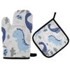 Dinosaur Oven Mitt and Pot Holder Set view 1