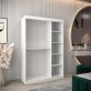 Kryspol Madryt 150 cm Sliding-Door Wardrobe with Mirror, White + Artisan Oak view 3