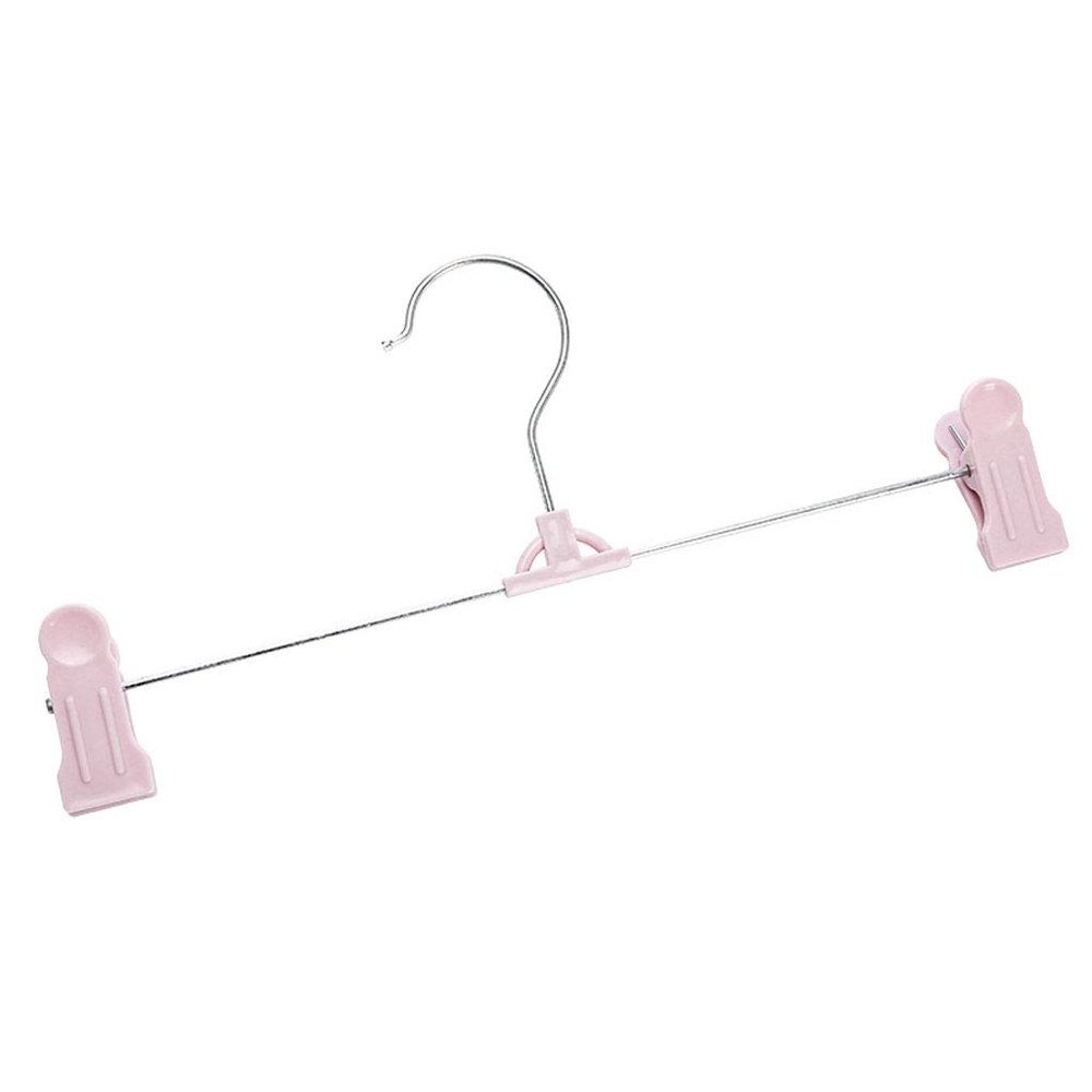 HYCYYFC Adjustable Clip Hangers for Clothes, Pants and Skirts, Durable Drying Rack Hangers (Blue, 2-Pack; Pink, 2-Pack)