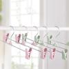 HYCYYFC Adjustable Clip Hangers for Clothes, Pants and Skirts, Durable Drying Rack Hangers (Blue, 2-Pack; Pink, 2-Pack) view 4