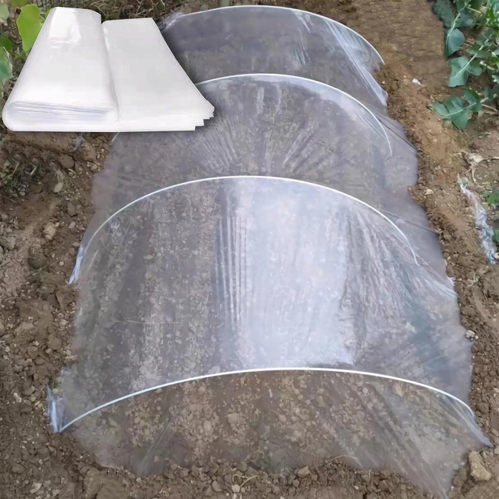 GYUEZX 5 x 17 m Clear Plastic Sheeting for Greenhouses and Tomato Tunnels