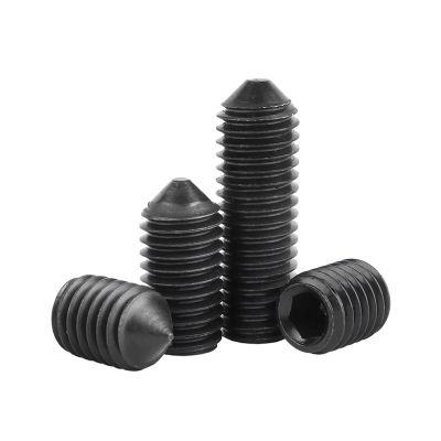 ORANXIN M4 x 12 mm 40-Pack Grade 12.9 Alloy Steel Cone-Point Hex Socket Set Screws