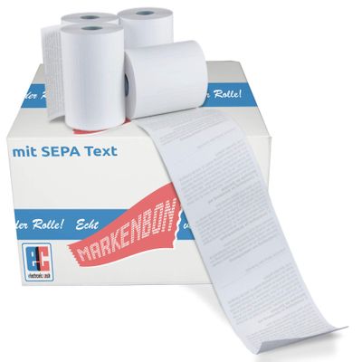 EC Cash Thermal Paper Rolls (BPA-Free) for Gemalto MagIC X1000 GSM, 25 m (5 Rolls) – markenbon