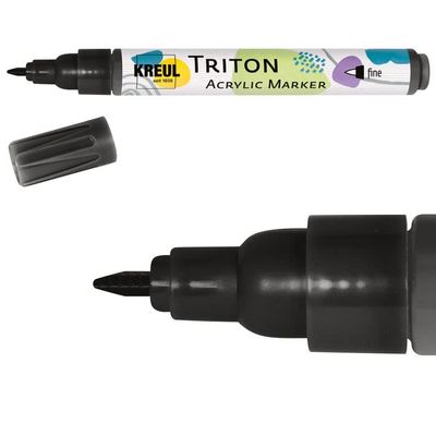 PAINT IT EASY NEW Acrylic Marker, Fine 1–2 mm, Black