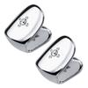 2-Piece 18K Copper CZ Hip-Hop Rapper Mouth Caps, Teeth Cosplay, Gold/Silver, Medium view 1