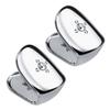 2-Piece 18K Copper CZ Hip-Hop Rapper Mouth Caps, Teeth Cosplay, Gold/Silver, Medium view 3