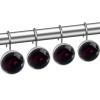12-Pack Decorative Shower Curtain Hooks, Stainless Steel Rings, Dark Galaxy view 2