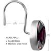 12-Pack Decorative Shower Curtain Hooks, Stainless Steel Rings, Dark Galaxy view 3