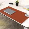 Lifup Waterproof PU Leather Desk Mat, Non-Slip Mouse Pad, Brown, 60 x 60 cm view 1