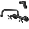Airuida Oil-Rubbed Bronze Wall-Mount Kitchen Faucet, 9 in. Swivel Spout view 1