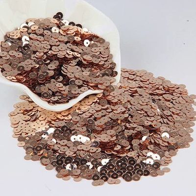 PORI Flat Round Loose Sequins, 3 mm/4 mm/5 mm/6 mm, 10 g