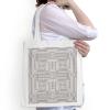 Fabulous Large African Checkered Gray Abstract Tote Bag view 2