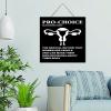 NABRAND Pro Women Pro-Choice Retro Wooden Wall Sign, 12 x 12 in view 1