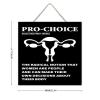 NABRAND Pro Women Pro-Choice Retro Wooden Wall Sign, 12 x 12 in view 3