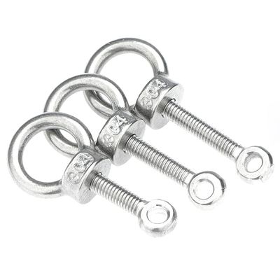 1-Piece Half-Toothed 304 Stainless Steel Fish-Eye Bolt and Lifting Ring Kit, 14 x 110 mm (+ M14 Lifting Nut)
