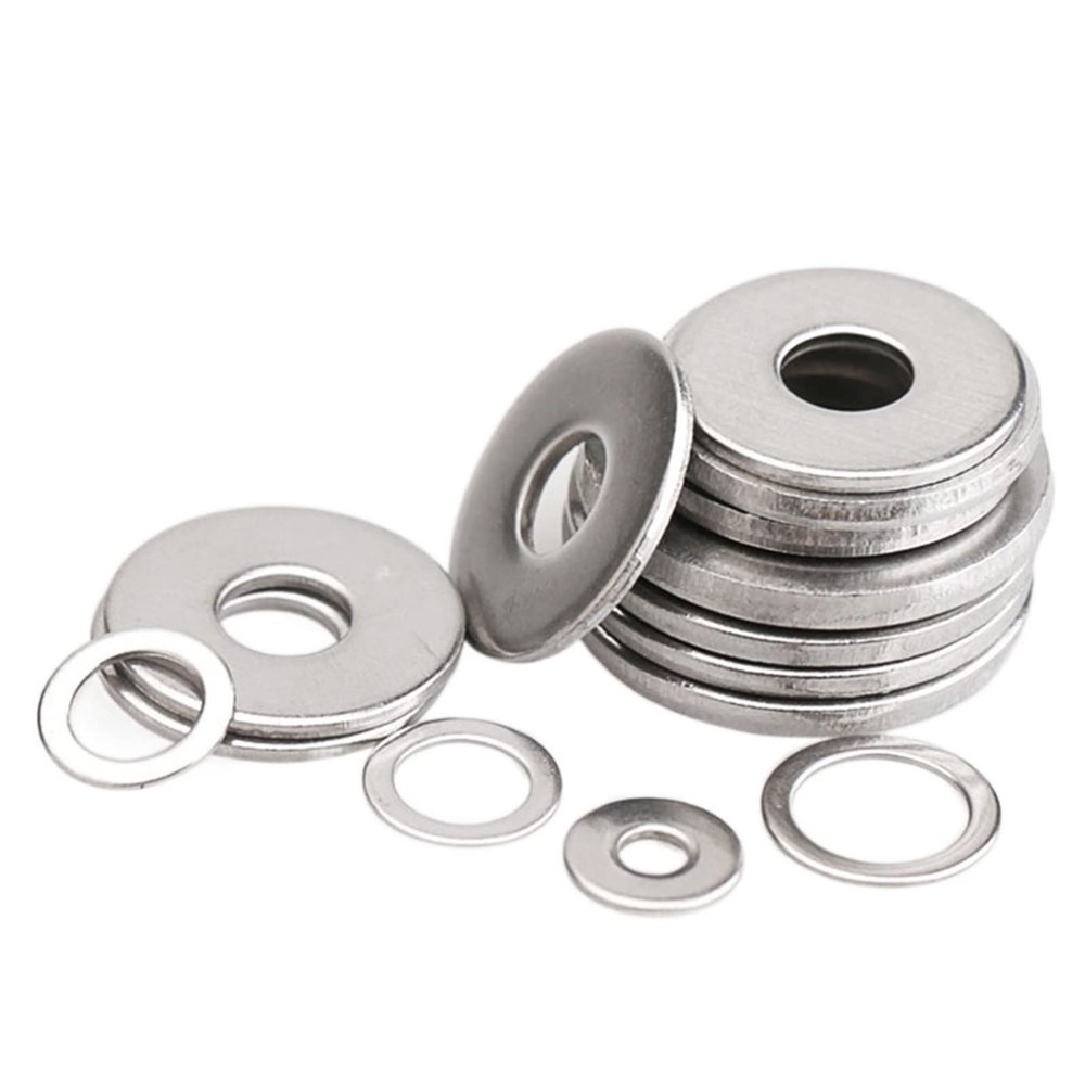 Ctongrun Stainless Steel Flat Washers M3 M4 M5 M6 M8 M10 M12 M14 M16 M18 M20, Good Corrosion Resistance (20 pcs, M5 x 20 x 1.2)