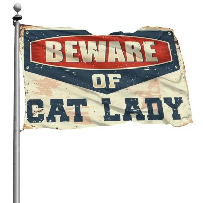 COTECI Beware of Caterpillar Flag, 152 x 244 cm