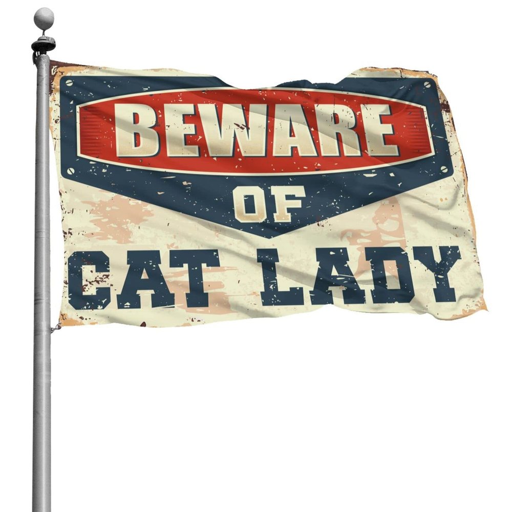 COTECI Beware of Caterpillar Flag, 152 x 244 cm