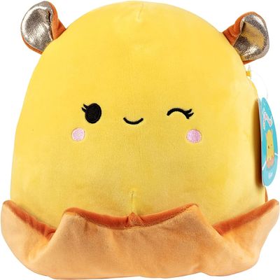 Official Kellytoy Squishmallow Squishy Plush (7-Inch, Bijan the Yellow Dumbo)