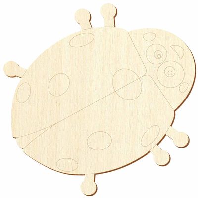 Wooden Ladybug V2, 3–50 cm – Crafts & Décor