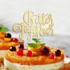 Better Together Mr. & Mrs. Wedding Cake Topper, Gold-Tone, 15 cm view 1