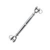 YWZHENYU Marine Turnbuckle, Closed Body Jaw and Jaw, 316 Stainless Steel, Adjustable Wire Rope Tensioner, 5-Pack (M5) view 2