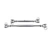 YWZHENYU Marine Turnbuckle, Closed Body Jaw and Jaw, 316 Stainless Steel, Adjustable Wire Rope Tensioner, 5-Pack (M5) view 4