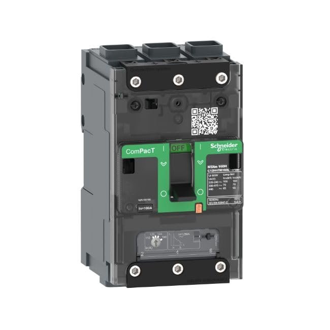 Schneider Electric ComPacT NSXmE MCCB, 3-pole, 16 A, fixed