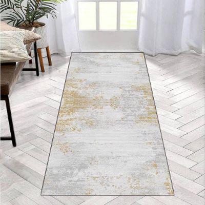 ZDYHMrj Gray Non-Slip Hallway Runner Rug, Washable, 40–100 cm Wide