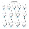 Portable Circle Fishing Hook Set, High-Carbon Stainless Steel, 10/20-Piece Set view 2